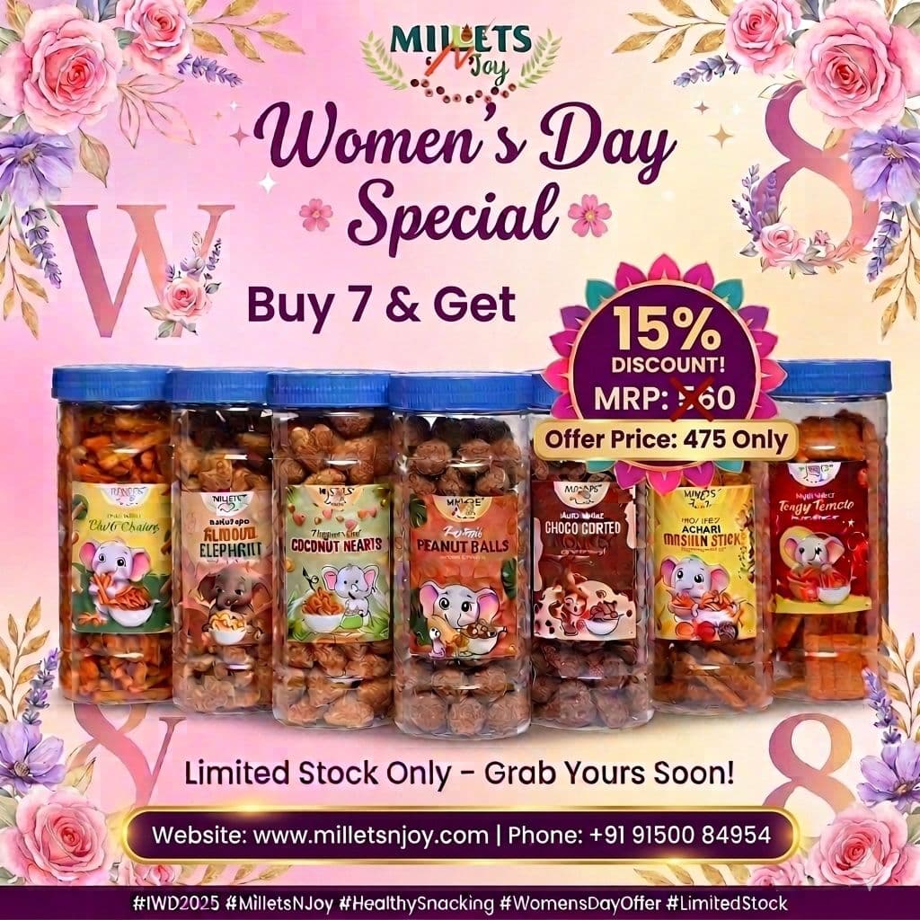 Millet Products Offer: 7 Snacks for 475